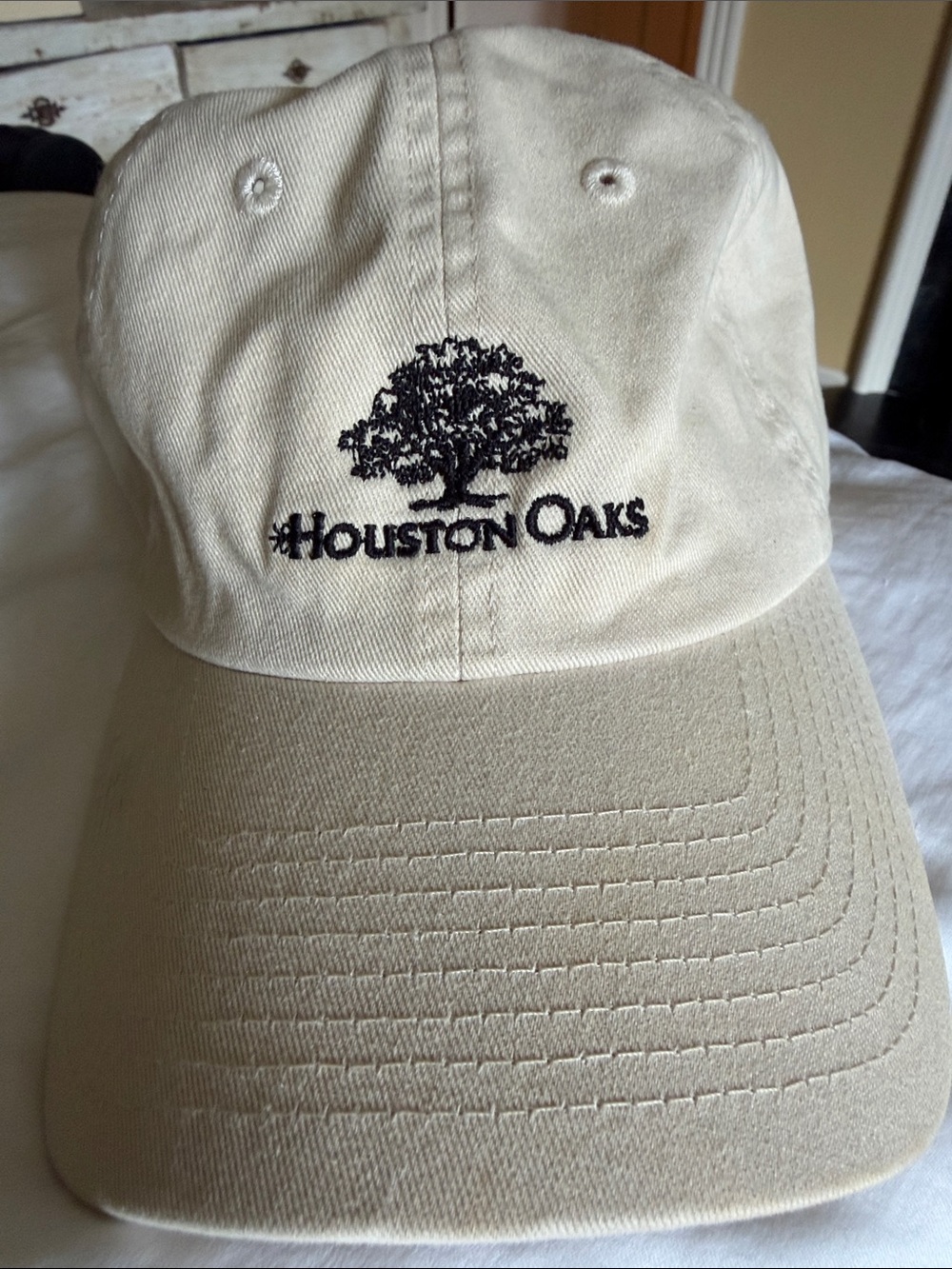 Houston Oaks Embroidered Baseball Cap - Khaki